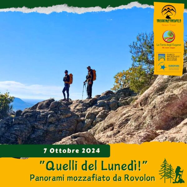 trekking escursione colli euganei monte madonna rovolon teolo salto volpi chiesetta abate lunedì pomeriggio 7 ottobre 2024 unesco europarc federparchi