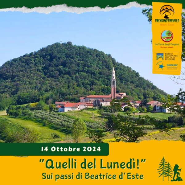 trekking escursione colli euganei monte salarola baone calaone cero cecilia beatrice d'este lunedì pomeriggio 14 ottobre 2024 unesco europarc federparchi