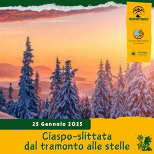 trekking escursione ciaspe ciaspolata neve prealpi venete valle lanze alpe cimbra tonezza folgaria tramonto stelle motoslitta sabato 25 gennaio 2025 veneto trentino