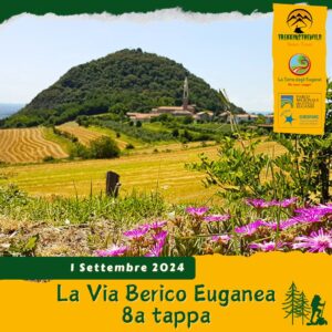 trekking escursione colli euganei berici via berico euganea nuovo cammino 8a tappa vicenza padova domenica 1 settembre 2024 europarc federparchi monselice baone calaone este OK