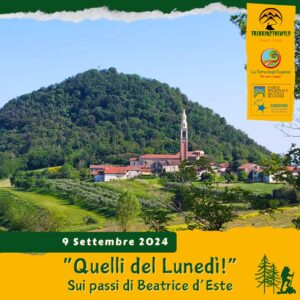 trekking escursione colli euganei monte salarola baone calaone cero cecilia beatrice d'este lunedì pomeriggio 2 settembre 2024 unesco europarc federparchi