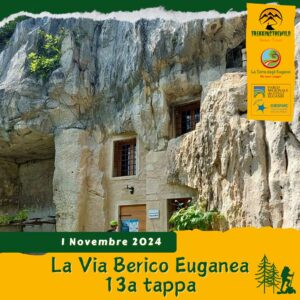 trekking escursione colli euganei berici via berico euganea nuovo cammino 13a tappa vicenza padova venerdì 1 novembre 2024 grancona mossano zovencedo