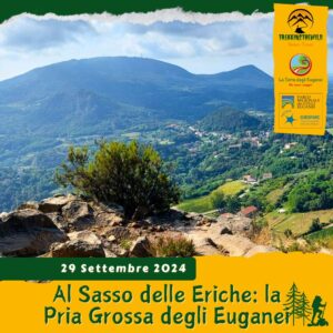 trekking escursione colli euganei monte grande rovolon passo fiorine sasso eriche pria teolo domenica mattina 29 settembre 2024 europarc federparchi