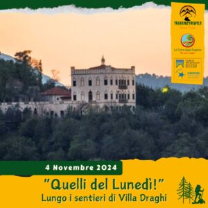 trekking escursione colli euganei villa draghi monte alto cava bonetti foliage montegrotto terme lunedì pomeriggio 4 novembre 2024 unesco europarc federparchi