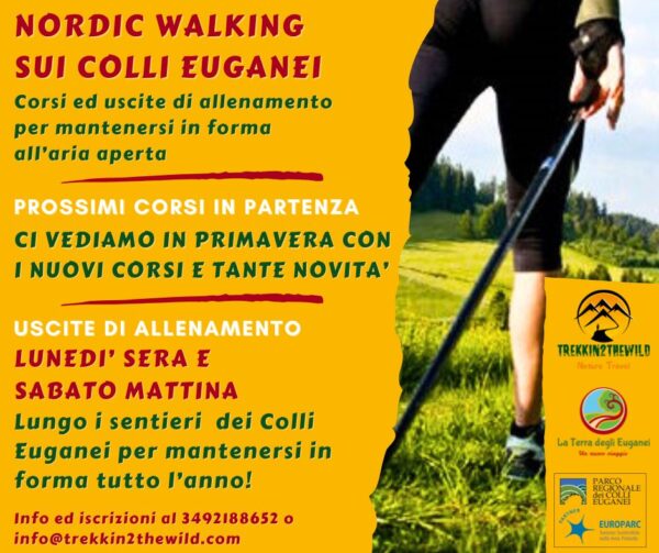 corso uscite allenamento mantenimento nordic walking colli euganei 2025 ways OK