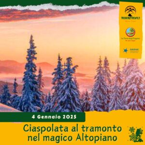 Copia di trekking escursione ciaspe ciaspolata neve prealpi venete monte longara melette gallio campomulo montagna tramonto sabato 4 gennaio 2025 veneto pomeriggio altopiano asiago