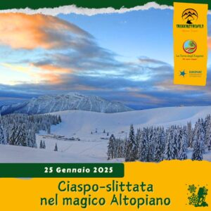 trekking escursione ciaspe ciaspolata neve enego valmaron rifugio slitta forte lisser aquila vaia marcesina altopiano sette comuni asiago sabato 25 gennaio 2025 veneto trentino