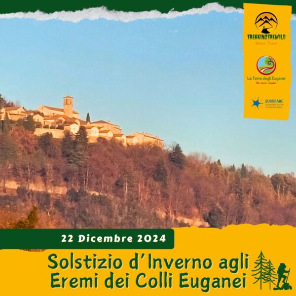 trekking escursione colli euganei monte venda monastero olivetani teolo baiamonte rua eremo solstizio inverno domenica 22 dicembre 2024 veneto unesco mattina