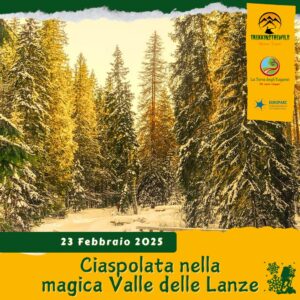 trekking escursione ciaspe ciaspolata neve prealpi alpe cimbra valle lanze fiorentini trentino folgaria montagna domenica 23 febbraio 2025 veneto