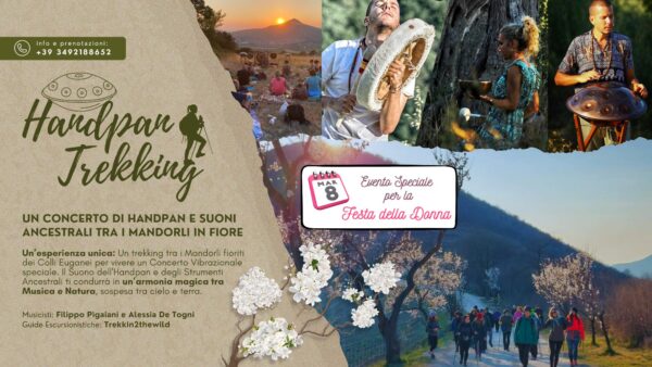 festa della donna mandorli fiore handpan trekking colli euganei 8 marzo 2025 sabato pomeriggio