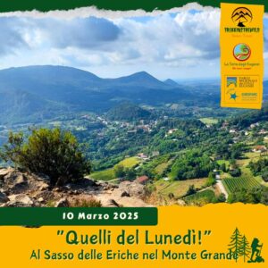 trekking escursione colli euganei monte grande sasso eriche pria grossa teolo rovolon lunedì pomeriggio 10 marzo 2025 unesco europarc federparchi pomeriggio