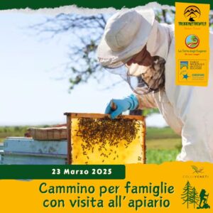 trekking escursione colli euganei este baone api apicoltori miele evento per famiglie bambini domenica 23 marzo mattina 2025 veneto unesco