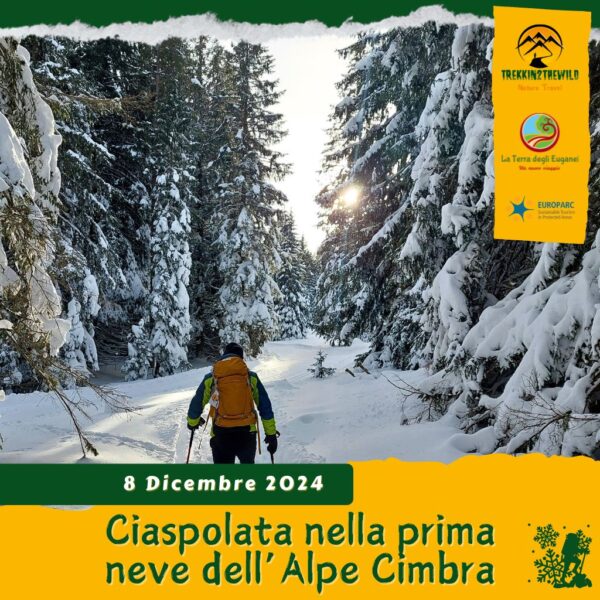 trekking escursione ciaspe ciaspolata neve prealpi venete altopiano fiorentini alpe cimbra trentino folgaria montagna immacolata domenica 8 dicembre 2024 veneto