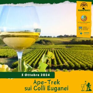 trekking escursione colli euganei tramonto fontanafredda cantina turetta ca' bianca vino aperitivo apetrek cinto euganeo sabato 5 ottobre 2024 pomeriggio europarc federparchi