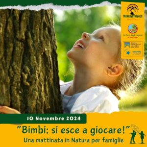 trekking escursione colli euganei famiglie bambini attività divertimento gioco monte della madonna fiorine teolo domenica 10 novembre 2024 mattina ok