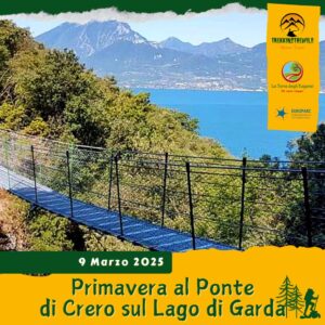 trekking escursione prealpi venete primavera lago garda ponte tibetano crero pai torri benaco albisano domenica 9 marzo 2025 veneto