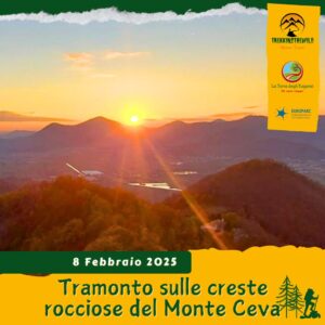 trekking escursione colli euganei monte ceva turri battaglia terme euganee spinefasse tramonto stelle sabato 8 febbraio 025 veneto unesco pomeriggio